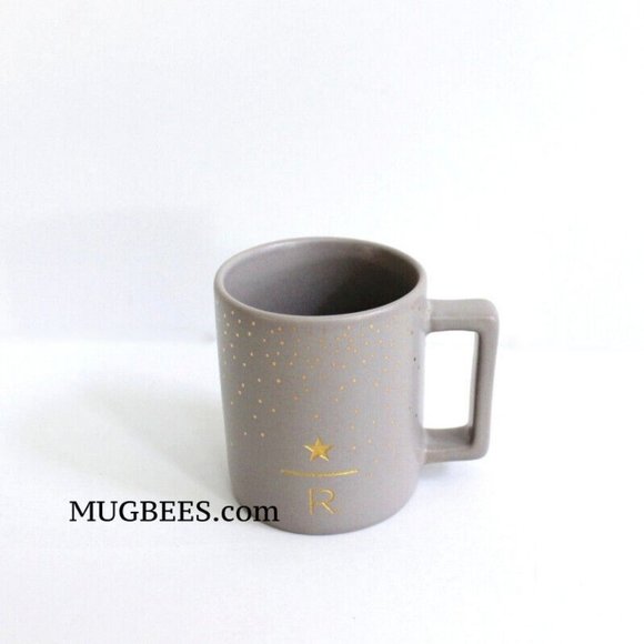 Starbucks Reserve Tokyo Japan Gray Gold Dots Ceramic Demitasse Cup 89ml